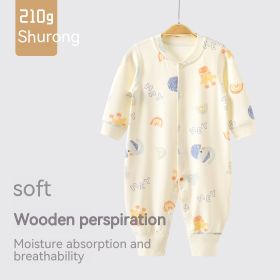 Newborn Clothes Baby Jumpsuits Romper (Option: Game Elephant Beige-73cm)
