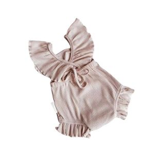 Sling Triangle Bag Fart Clothing Baby Vest Pure Cotton (Option: Khaki-59cm)