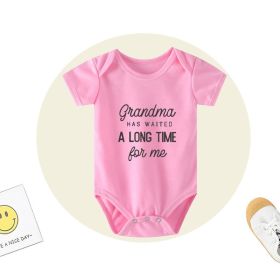 New Baby Romper Grandma Has Waited (Option: Pink-3XL)