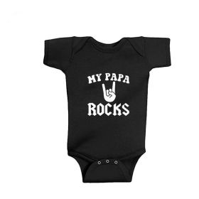 Cotton Climbing Suit Triangle Onesie Baby (Option: Black-18to24 months)