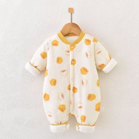 Baby Jumpsuit Warmth Retention Material Winter Clothes (Option: Full Printed Quilted XINGX-66)