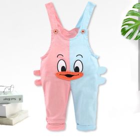Fashion Color Matching Baby Single-tooth Mandarin Duck Pants Thin (Option: 3style-80cm)