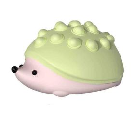 Cute Hedgehog Nightlights Colorful Lamp Dimmable Bedroom Decoration Led Lights Push Bubble Toys for Kids Creative Birthday Gift (Emitting Color: Brown)