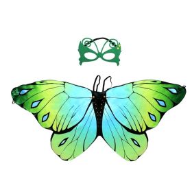 Halloween Children's Cartoon Butterfly Wings Mask Little Princess Back Decoration, Costume Performance Props Kindergarten Line Up Performance Performa (Items: C008)