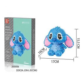 Disney Series Building Blocks Hero Cartoon Character Spider-Man Assembled Decompression Model Ornaments Stitch Assembly Toys (Color: 200506, size: With box)
