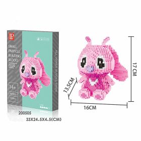 Disney Series Building Blocks Hero Cartoon Character Spider-Man Assembled Decompression Model Ornaments Stitch Assembly Toys (Color: 200505, size: With box)