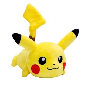 New Cartoon Pokemon Plush Toy Charmander Squirtle Bulbasaur Plush Doll Eevee Mewtwo Jigglypuff Snorlax Plush Toy Children's Gift (Color: Pikachus 20CM)