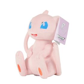 New Cartoon Pokemon Plush Toy Charmander Squirtle Bulbasaur Plush Doll Eevee Mewtwo Jigglypuff Snorlax Plush Toy Children's Gift (Color: Mew 23cm)