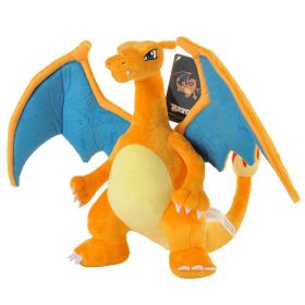 New Cartoon Pokemon Plush Toy Charmander Squirtle Bulbasaur Plush Doll Eevee Mewtwo Jigglypuff Snorlax Plush Toy Children's Gift (Color: Charizard 25cm)
