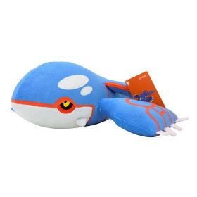 New Cartoon Pokemon Plush Toy Charmander Squirtle Bulbasaur Plush Doll Eevee Mewtwo Jigglypuff Snorlax Plush Toy Children's Gift (Color: Kyogre 30cm)