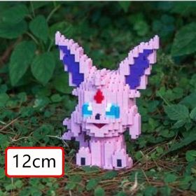 Micro-Particle Building Bblocks Elf Pok√©mon Eevee Family Doll Mmini Assembled Building Blocks Toys Parent-child Teaching Game (Color: SCB2051)