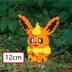 Micro-Particle Building Bblocks Elf Pok√©mon Eevee Family Doll Mmini Assembled Building Blocks Toys Parent-child Teaching Game (Color: SCB2048)