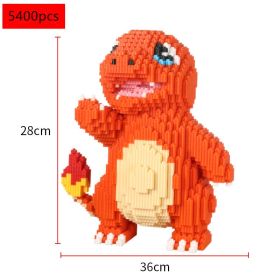 Pok√©mon Anime Cartoon Model Decoration Mini Diamond Particle Building Blocks Pikachu Building Blocks Assembled Educational Toys (Color: JM-8667, size: With box)