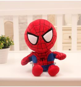 Disney Anime Plush Toy Spider-Man Doll Marvel Avengers Soft Plush Hero Captain America Iron Man Kids Christmas Gifts (Color: Spider Man, Height: 27cm)