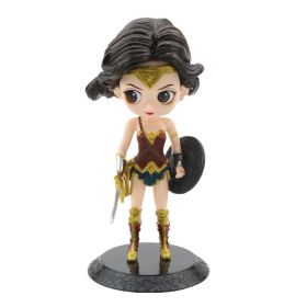 Q Version Of Marvel Superhero Princess Aisha Ann; Harley Quinn And &quot;Supergirl And Catwoman&quot; Action Doll Home Decoration Gifts (Color: G, size: 13CM)