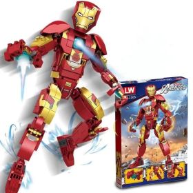 Marvel Avengers Mech Toys Thor Spider-Man Thanos Mecha Boy Fighting Insert Model Building Blocks Minifigure Children's Toys (Color: With box-2105)