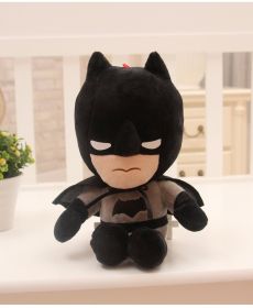 Disney Anime Plush Toy Spider-Man Doll Marvel Avengers Soft Plush Hero Captain America Iron Man Kids Christmas Gifts (Color: Batman, Height: 27cm)