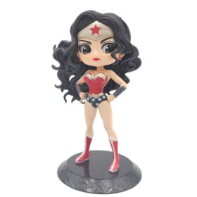 Q Version Of Marvel Superhero Princess Aisha Ann; Harley Quinn And &quot;Supergirl And Catwoman&quot; Action Doll Home Decoration Gifts (Color: X, size: 13CM)