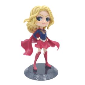 Q Version Of Marvel Superhero Princess Aisha Ann; Harley Quinn And &quot;Supergirl And Catwoman&quot; Action Doll Home Decoration Gifts (Color: Z, size: 13CM)