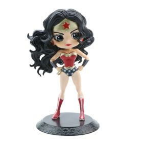 Q Version Of Marvel Superhero Princess Aisha Ann; Harley Quinn And &quot;Supergirl And Catwoman&quot; Action Doll Home Decoration Gifts (Color: F, size: 13CM)