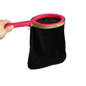 1PC Magic Tricks Change Bag Beginner Magician prop Magic Universal Bag Color Random Kid Toy Make Things Appear or Disappear (Color: black)