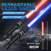 2 Colors Light Up Saber With FX Sound(Motion Sensitive); Star Wars Laser Saber; Realistic Handle For Kid; Expandable Light Swords Set For Halloween Dr