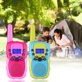 Toys for 3-12 Year Old Boys Girls; Walkie Talkies for Kids 22 Channels 2 Way Radio Toy with Backlit LCD Flashlight; 3 Miles Range for Outside; Camping (Color: black)