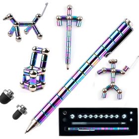 Fidget Pen; Decompression Magnetic Fidget Toy Pen ; Magnet Pen Fidget Toy Relieve Pressure Novel Toy Gift For Kids Or Friends! (Colours) (Color: Colorful)