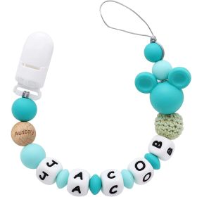 Personalized Stroller Clip with Name (Pink) (Color: Green)
