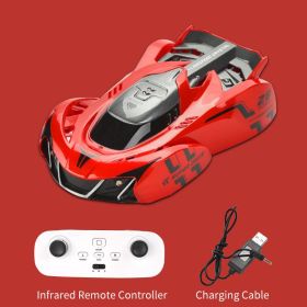Wall Climbing Remote Control Car Dual Mode 360¬∞ Rotating RC Stunt Cars With Headlight Rechargeable Toys For Boys Christmas Birthday Gift For 4 5 6 7 (Color: Red)
