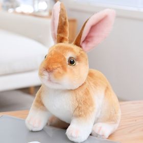 Simulation Rabbit Doll Plush Toy Children's Gift Easter Bunny 7.87inch (Style: 20 Cm, Items: Brown Rabbit)