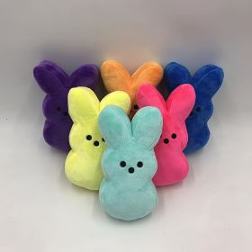 New Rabbit Easter Cartoon Rabbit Plush Doll For Children's Day Christmas Birthday Gift 6inch/15cm (Color: yellow, size: 6inch)