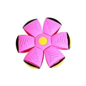 UFO Magic Ball UFO Portable Flying Saucer Toy UFO Outdoor Toy Ball UFO Ball;  UFO Magic Ball Boys and Girls Outdoor Sports Kids Gift (have Light Model (Color: pink)
