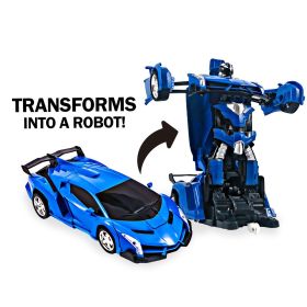 Automotion-Shape-Shifting Robot R/C Car (Color: Blue)