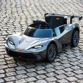 Licensed ktm x bow gtx,12v7A Kids ride on car 2.4G W/Parents Remote Control,electric car for kids,Three speed adjustable,Power display, USB,MP3 ,Bluet (Color: Gray)