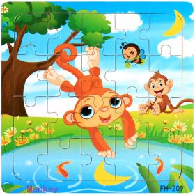 20 Piece Wooden Jigsaw Puzzle Kids Toy (Style: 17)