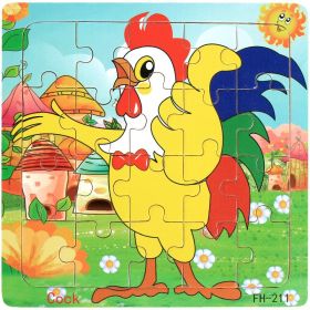 20 Piece Wooden Jigsaw Puzzle Kids Toy (Style: 13)