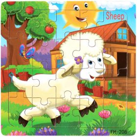 20 Piece Wooden Jigsaw Puzzle Kids Toy (Style: 16)