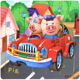 20 Piece Wooden Jigsaw Puzzle Kids Toy (Style: 7)