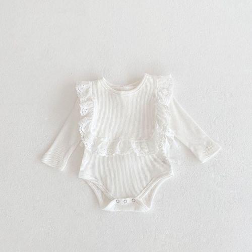 Autumn Solid Triangle Baby Solid Bodysuit