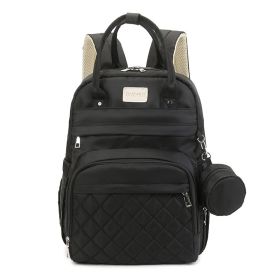 Multi-pocket Mummy Waterproof Cart Bag (Color: black)