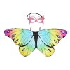 Halloween Children's Cartoon Butterfly Wings Mask Little Princess Back Decoration, Costume Performance Props Kindergarten Line Up Performance Performa