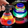 Music Gyro Kids Toy; Luminous Rotating Gyro Toy; With Colorful Light For Children