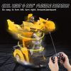 Remote Control Car; Transform Robot RC Car with One-Button Transforming 360 Degree Rotation Drifting; 1:18 Scale Police Car Ideal Xmas and Birthday Gi