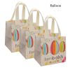 6PCS Easter Gift Bags; Easter Tote Bags With Handles Reusable Easter Non-Woven Bags Grocery Shopping Bunny Easter Egg Totes For Holiday Party Supplies