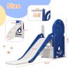 Toddler Climber and Slide Set 4 in 1; Kids Playground Climber Freestanding Slide Playset with Basketball Hoop Play Combination for Babies Indoor & Out