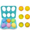 Color Shape Matching Eggs; Educational Easter Eggs Set Toy With Blue Egg Holder; Early Learning Shapes & Sorting Recognition Puzzle Skills Study For T