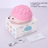 Cute Hedgehog Nightlights Colorful Lamp Dimmable Bedroom Decoration Led Lights Push Bubble Toys for Kids Creative Birthday Gift