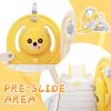 Toddler Slide and Swing Set 5 in 1, Kids Playground Climber Slide Playset with Basketball Hoop Freestanding Combination for Babies Indoor & Outdoor