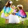 Halloween Children's Cartoon Butterfly Wings Mask Little Princess Back Decoration, Costume Performance Props Kindergarten Line Up Performance Performa